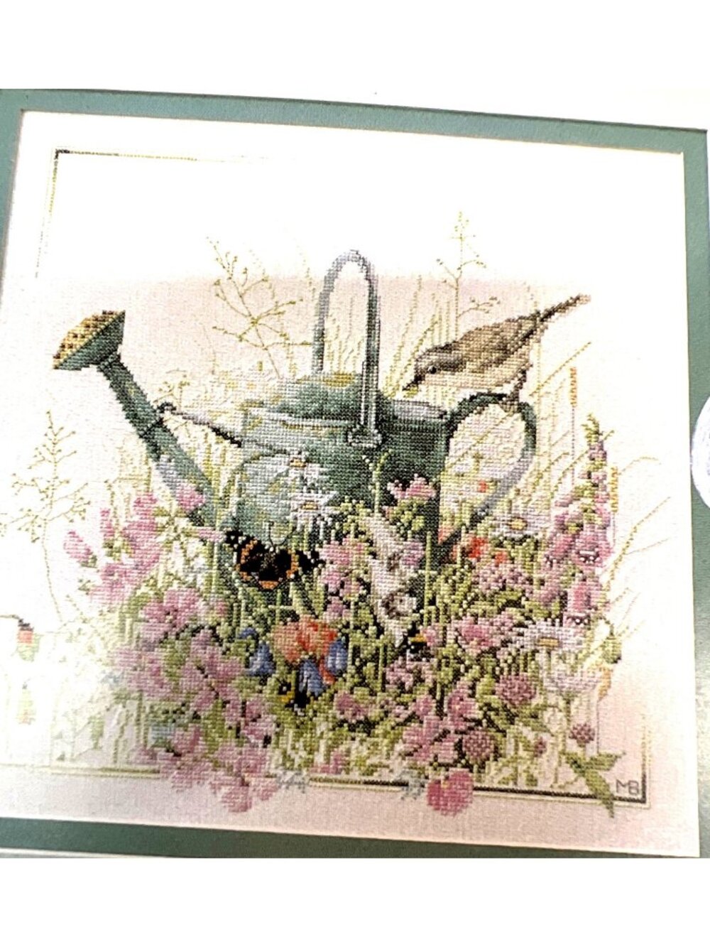 Marjolein Bastin Wildflowers Cross-Stitch Chart By Lanarte Watering Can & Bird